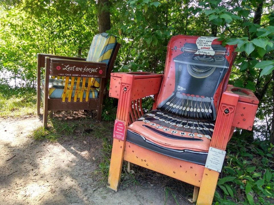 USED 2021-08-16 gm chairs beside boathouse joella