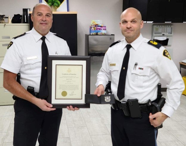 NEROPP Chief Superintendent Mike Pilon, presented Sgt. Crowell with his Certificate of Promotion and new badge.
https://www.facebook.com/OPPNorthEast
