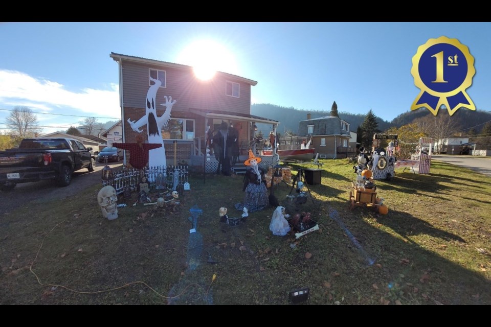 The Lankimaki's won first place in Red Rock's Halloween House decorating contest. (Township of Red Rock Facebook)