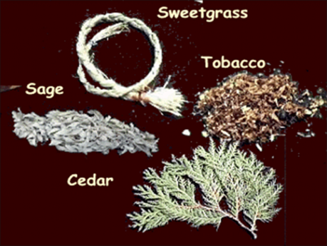 MEDICINE MAN-(Sweetgrass, Tobacco, Cedar, Leather, Ceremonial Offering