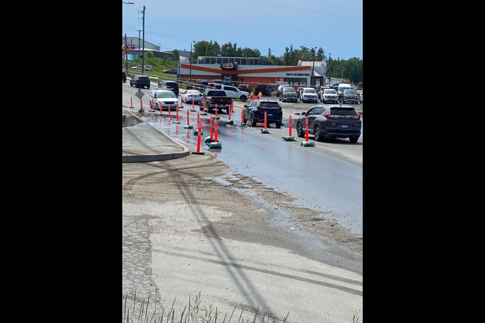 Water becoming an issue on Highway 17 in Kenora.
facebook.com/cityofkenora