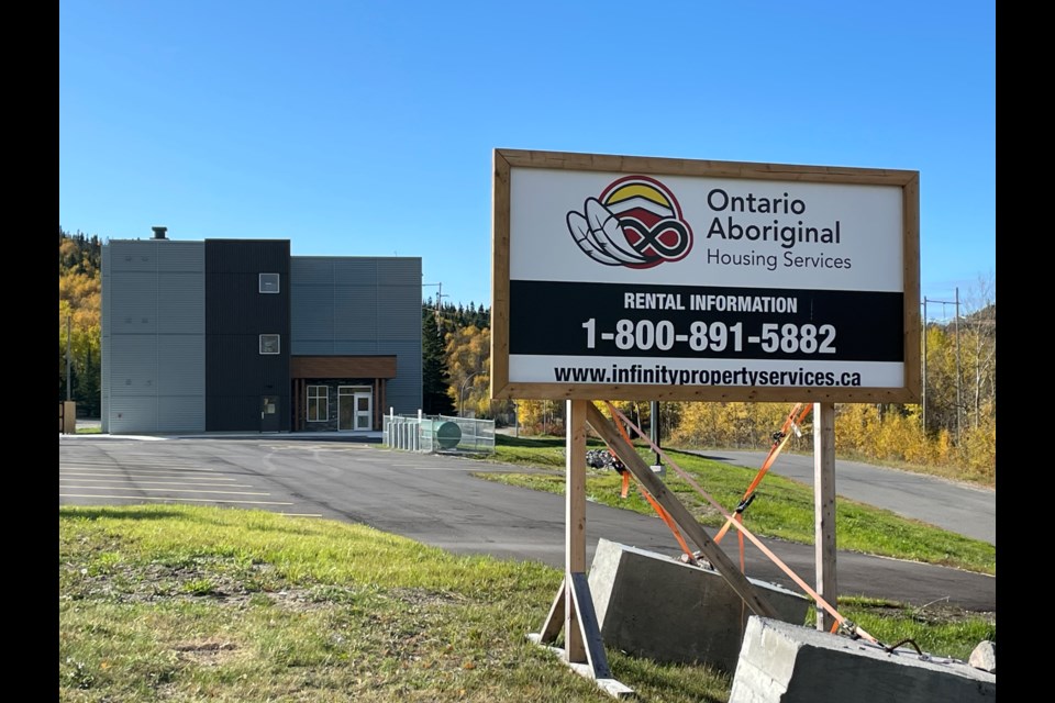 The new 30-unit, Indigenous affordable housing complex built in collaboration with OAHS.

Photo by Austin Campbell.