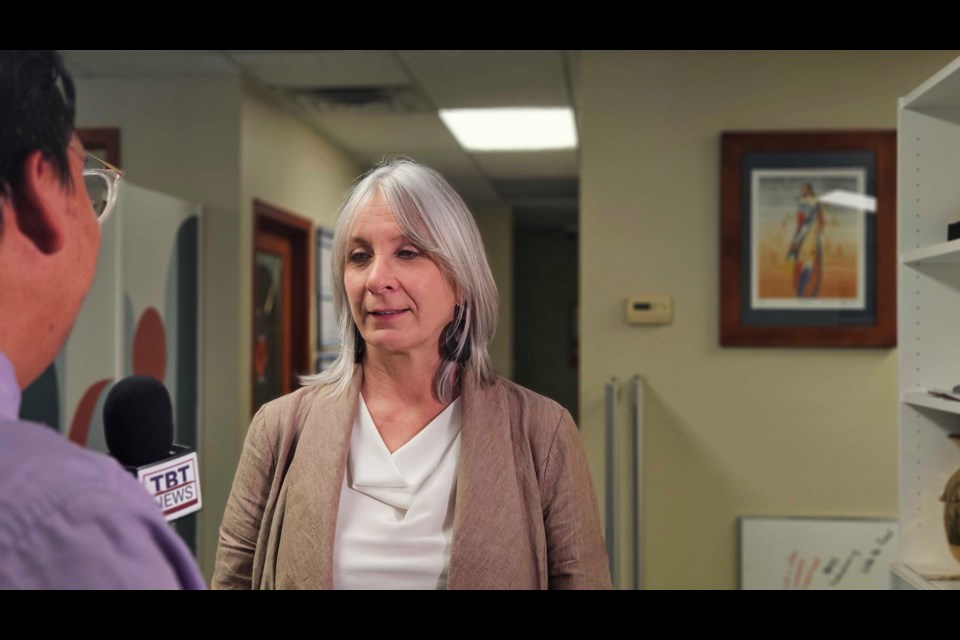 TBT News Reporter Justin Hardy interviews MP Patty Hajdu on June 20, 2024.