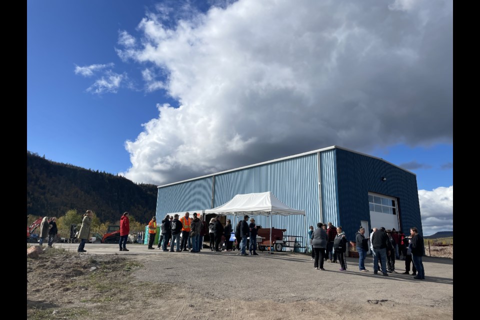 Residents gathered for an open house hosted by BMI Group and Red Rock Indian Band.