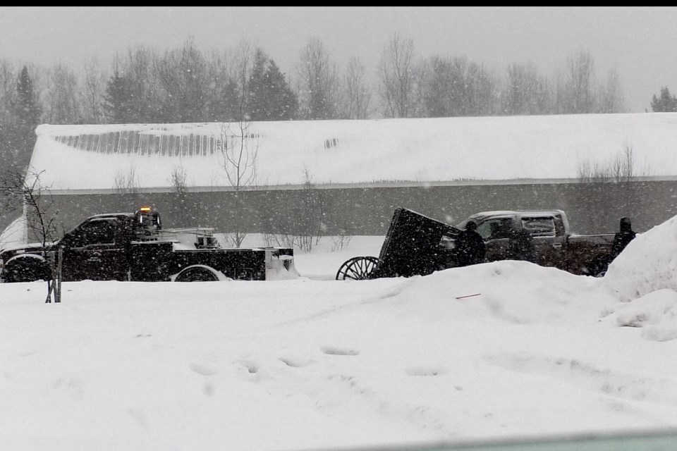 Sault Fire/EMS, Sault PD, MyMichigan EMS and Michigan State Police were all at the scene of the pickup vs. buggy crash.