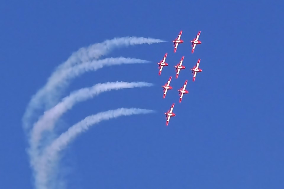 Canadian Snowbirds put on quite the show Saturday afternoon over the Twin Soo's/St. Marys River.