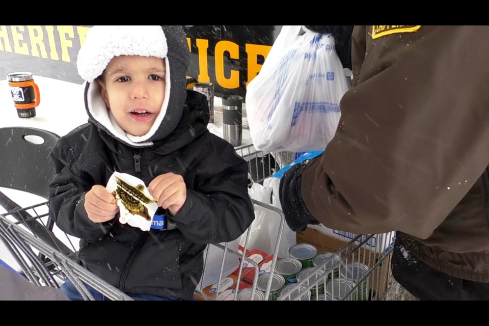 The Chippewa Co. Sheriff's Office held its 26th Annual Holiday Food Drive Sat. Dec. 7 at three locations in Sault Ste. Marie.