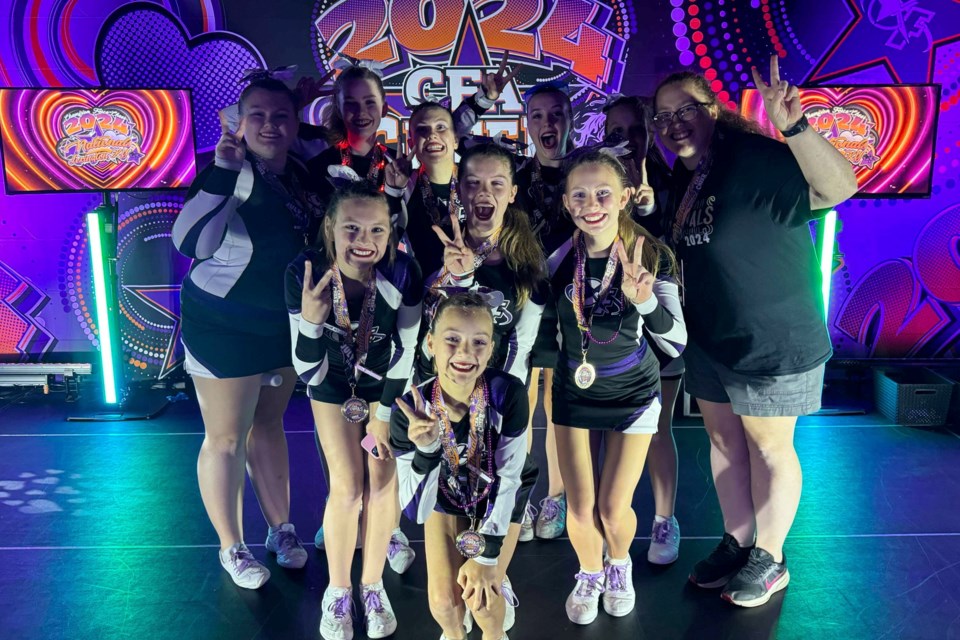 Champion Force, a cheer team from Sault Ste. Marie, placed 2nd in the Division 5 National Competition in Lexington, KY on July 28.