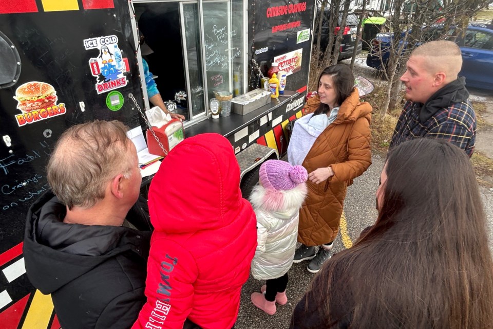 Curbside Cravings held a fundraiser Tuesday to help the Jeremy Tell and Kayla Price family displaced by a Christmas Day house fire.  All proceeds from the event went to the family.