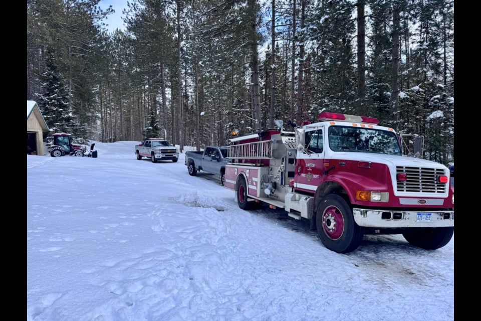 Dafter Township VFD were dispatched to a chimney fire just before 11a.m. Saturday.