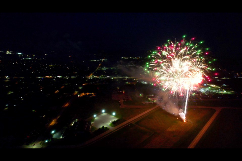 The July 4, 2023 fireworks were launched from Sanderson Field Airport.