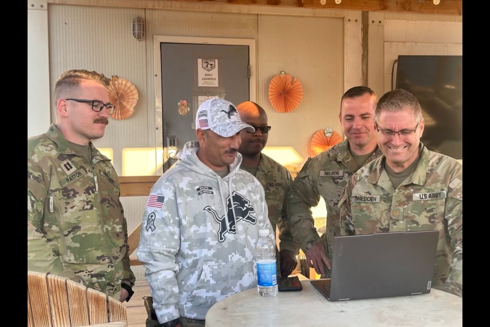 Today, Governor Gretchen Whitmer called actively deployed members of the Michigan Army National Guard (MIARNG) and Michigan Air National Guard (MIANG) to wish them a Happy Thanksgiving. 