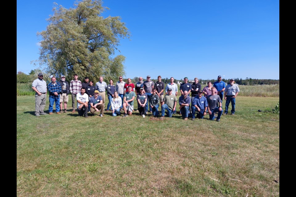 Full class attending Great Lakes Boat Building School during the 2024/25 academic year