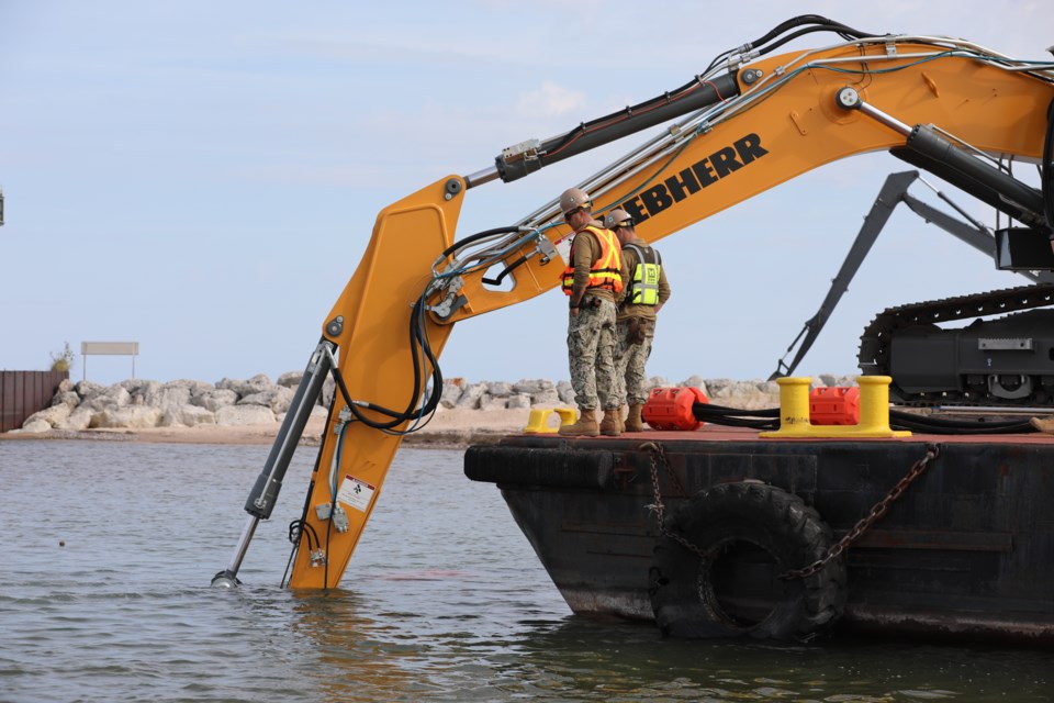 The U.S. Army Corps of Engineers, Detroit District and Engineer Research and Development Center in partnership with the U.S. Navy removed over 25,000 cubic yards of material from Little Lake Harbor in the Upper Peninsula of Michigan this fall