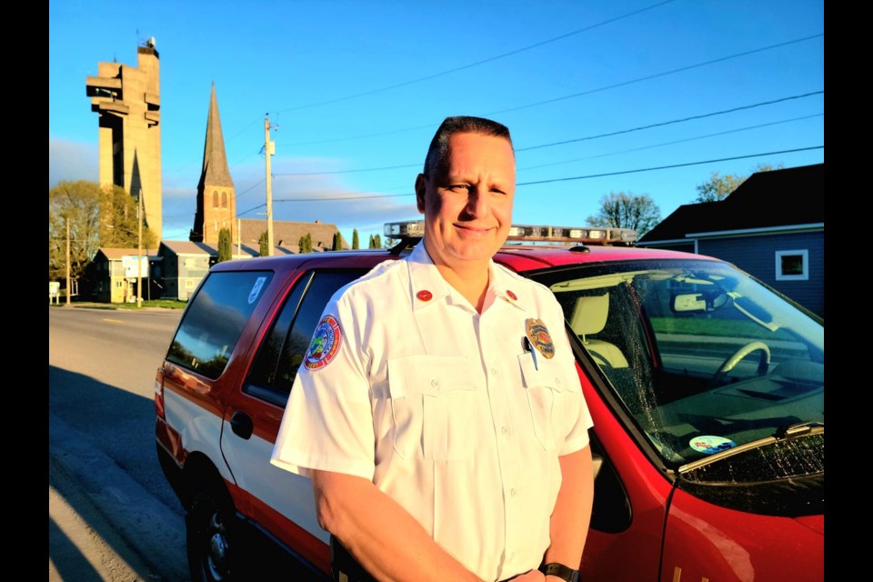 Sault Ste. Marie Fire Department Chief Ed Miller started Monday, May 16