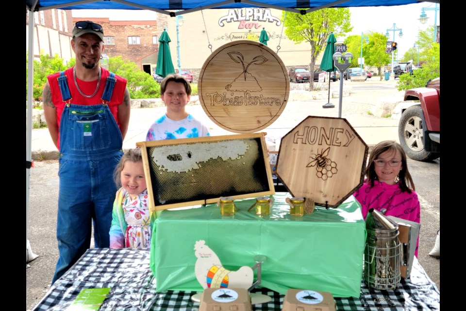 Tobias Pasture at the Sault Ste. Marie Farmers Market on Wednesday   