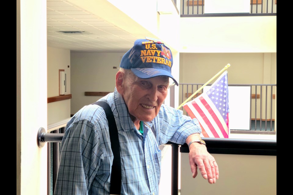 Navy Seabee Leonard H. Bertram  shares his 95-year life story on Independence Day