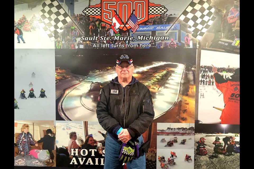 Longtime I-500 enthusiast US Veteran Larry Chase will drop the green flag Saturday, Feb. 4, 2023 to start the 54th running I-500 Snowmobile Race 