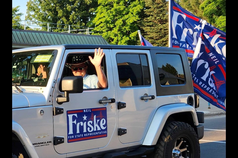 107th District Rep. Neil Friske in Sault Ste. Marie on July 4, 2023  