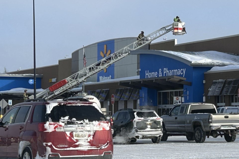 A possible gas leak forced evacuation and closure of Walmart on Wednesday morning.