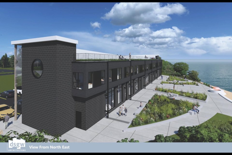 The former casino/tribal administration building in Bay Mills will be redeveloped into a housing/retail space.