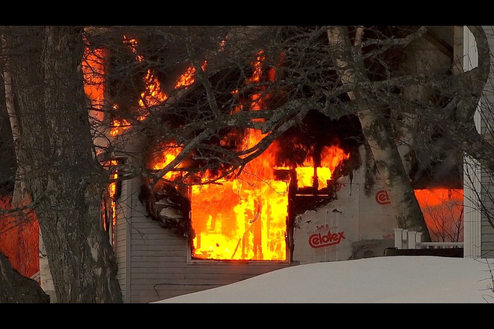 A Shallows Beach Avenue home was destroyed by fire on Tuesday, March 14, 2023