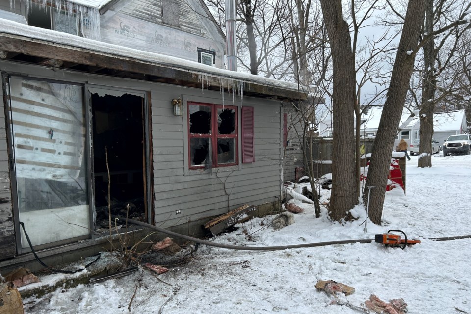 A Mesick man has been charged with arson in connection with a fire Jan. 7.