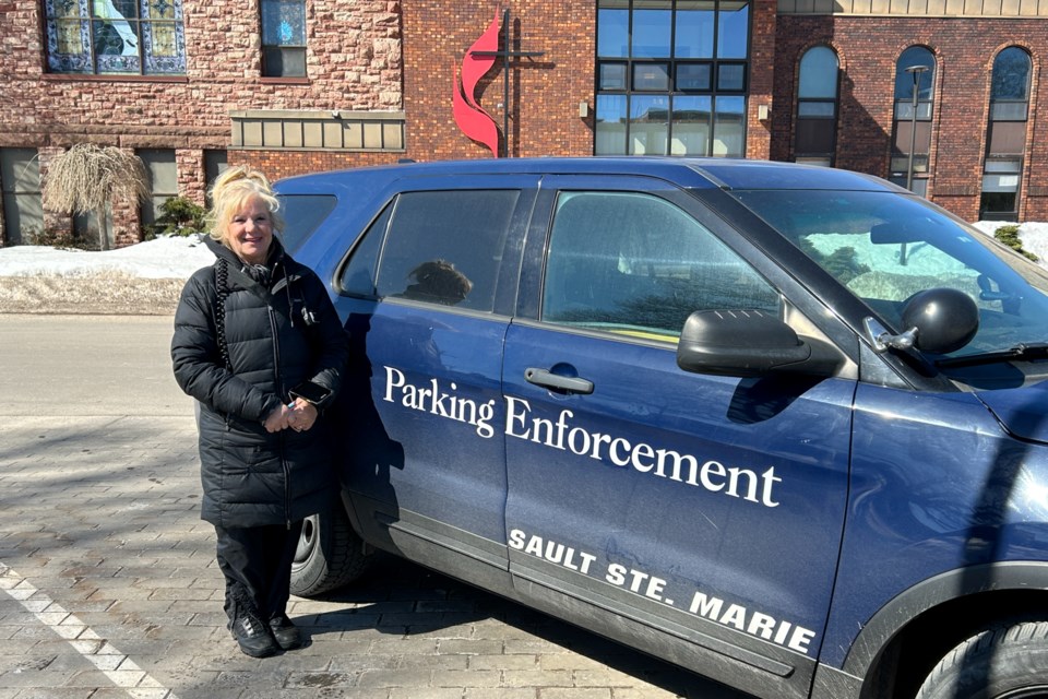 Sharolyn Reed, 65,  joined Sault Ste. Marie City Police as a parking enforcement officer on March 30, 2017.