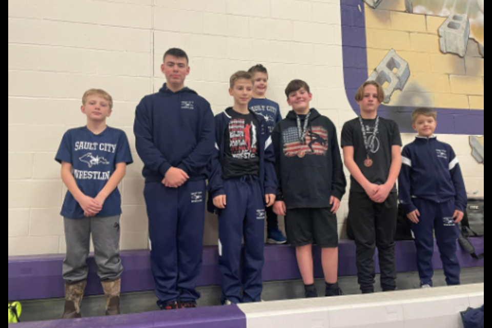 Saturday, Farwell Tournament Pictured L to R:  Kane Savoie, Michael Morse, Wyatt Peabody, Jackson Minta, Brady Rondeau, Dalton Savoie & Collins Minta.  Photo courtesy of club parent.