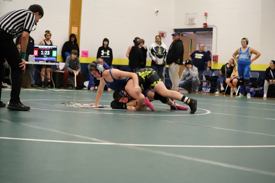 Avery Schmidt of Sault City Youth Wrestling