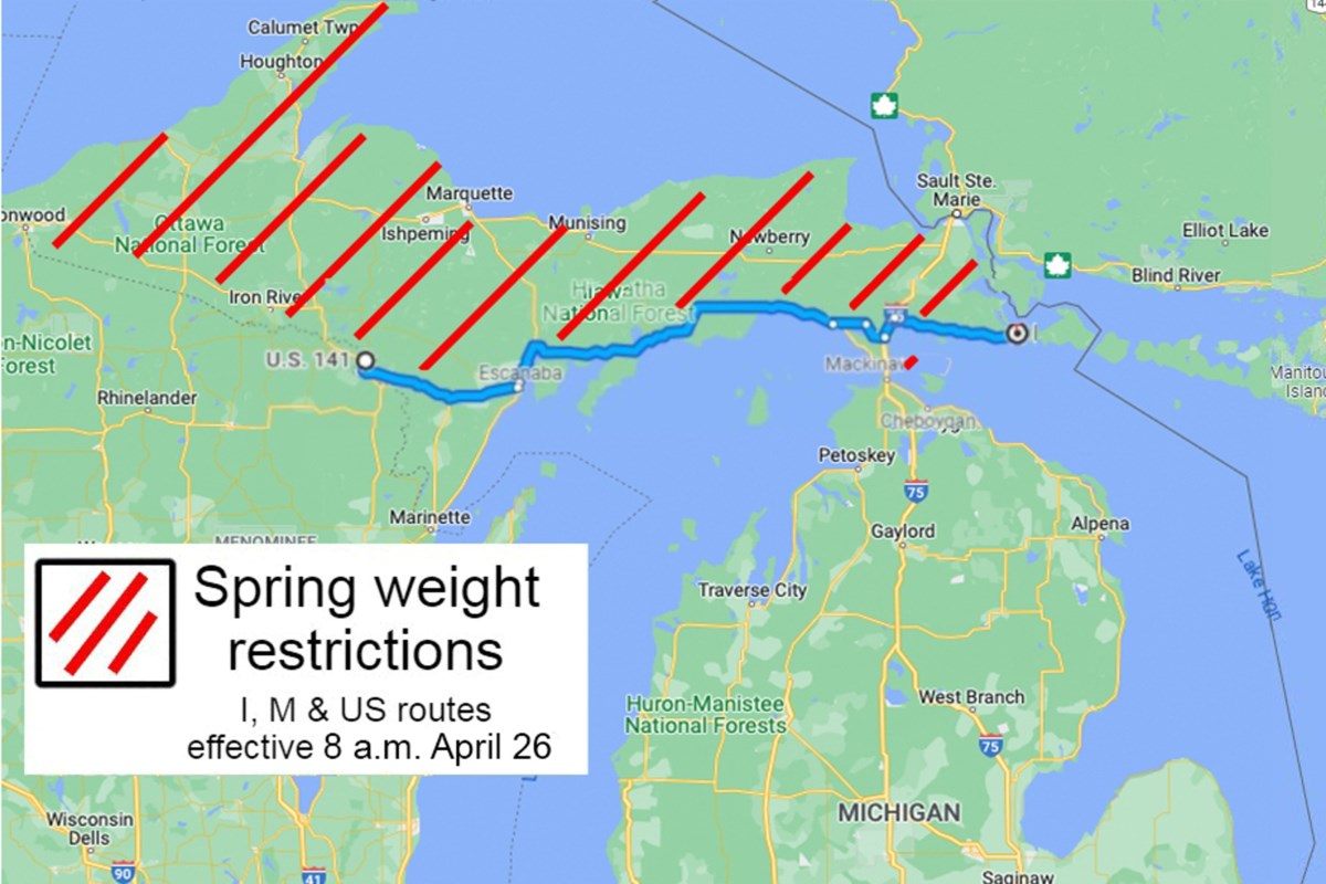 Spring weight restrictions changing again in Upper Peninsula - SooLeader