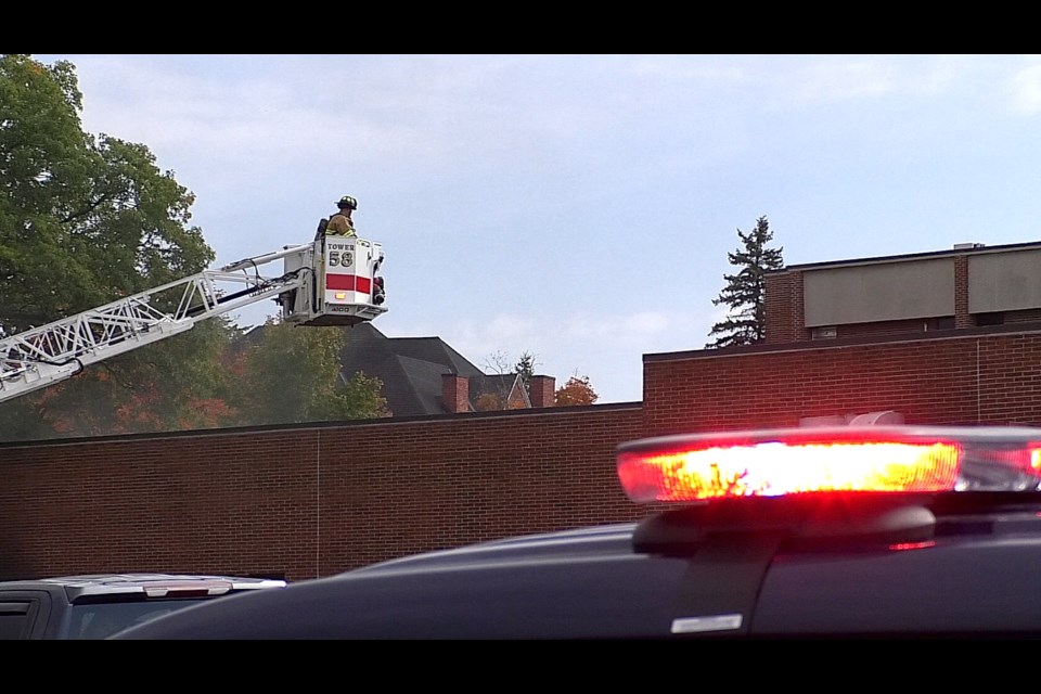 Sault Ste Marie Fire Department was called out to LSSU for a report of smoke in the robotics/engineering area.