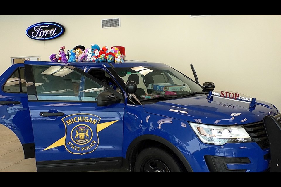 Stuff the Blue Goose campaign continues through Monday morning at four Chippewa County dealerships.