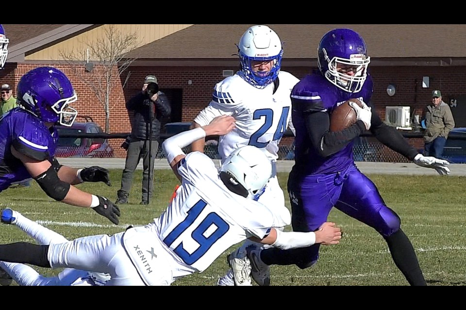 The Pickford Panthers defeated the Indian River-Inland Lakes Bulldogs Saturday in 8-man football semi-final action with a score of 34-18.