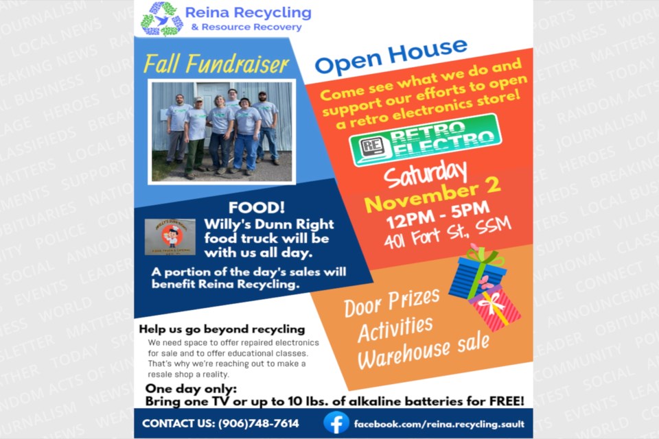 Reina Recycling and Resource Recovery's Fall Fundraiser Open House is Nov 2.