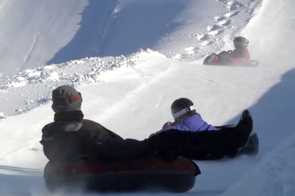 The tubing hill is fun for all ages.