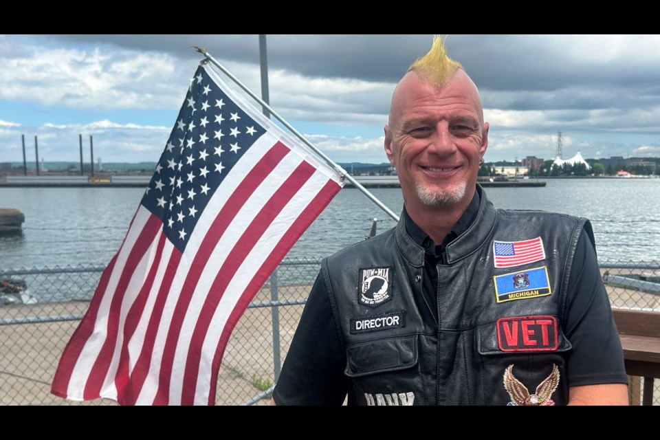 Scott Igo, veteran and organizer of the American Legion Riders From Hell to Paradise Ride, will have his mohawk cut off if 500 riders sign up.