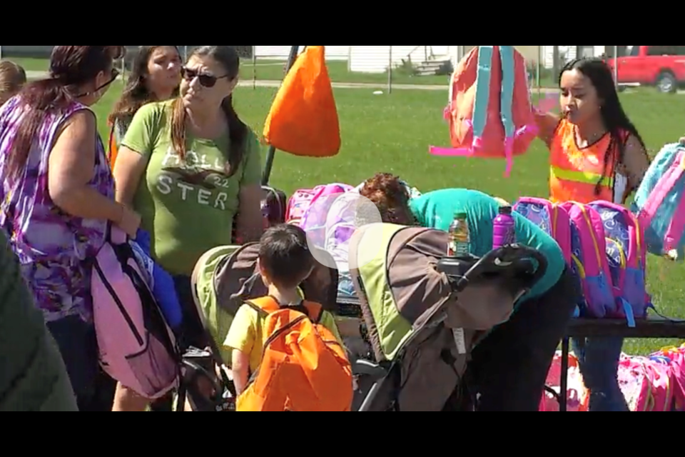 Hundreds of filled backpacks were handed out at last year's Project Backpack.