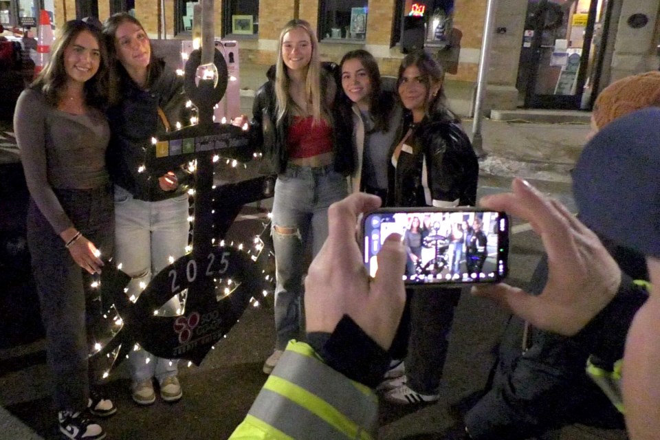 Hundreds of people welcomed in 2025 at the Sault Ste. Marie Anchor Drop Wednesday evening.