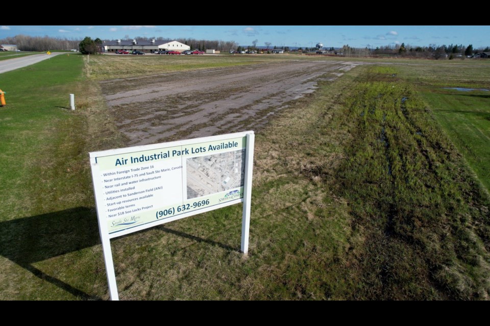 Several lots are available in the Airport Industrial Park for businesses to build on.