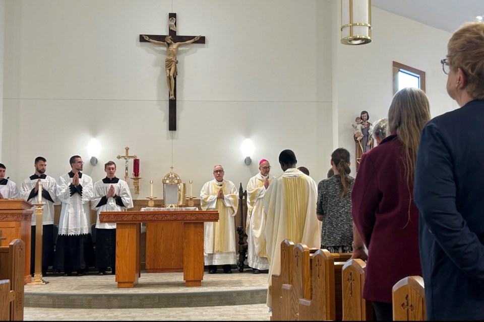 Dozens of people attended the inauguration and blessing of St. Kateri Tekakwitha Catholic Church in Bay Mills Sunday afternoon. 