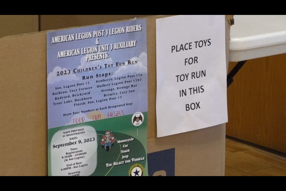 Look for the toy drop box at several locations in the Eastern U.P.