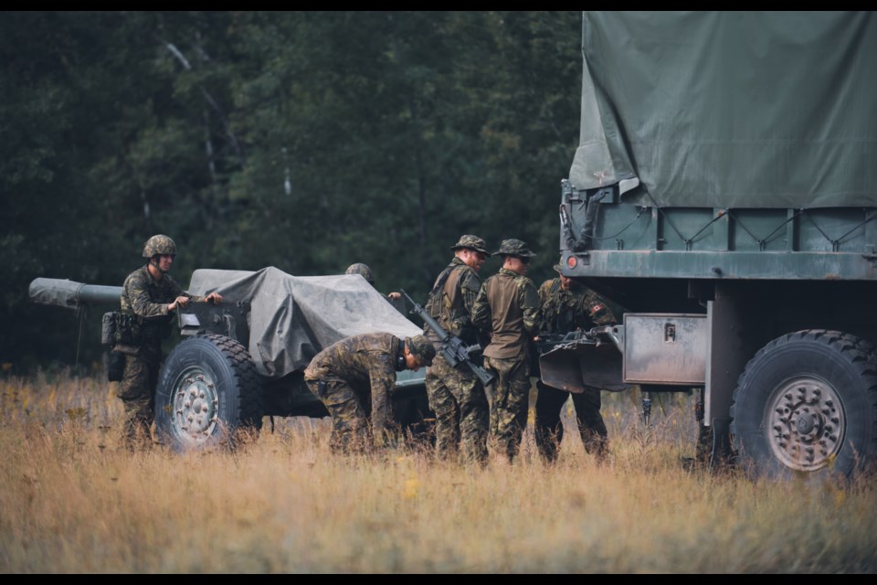 32 and 33 CBG partakes in Exercise STALWART WOLF, a reservest training exercise held at CFB Petawawa on 24 August, 2022 in Petawawa Intario, CA. Photo: MCpl Michael MacIsaac