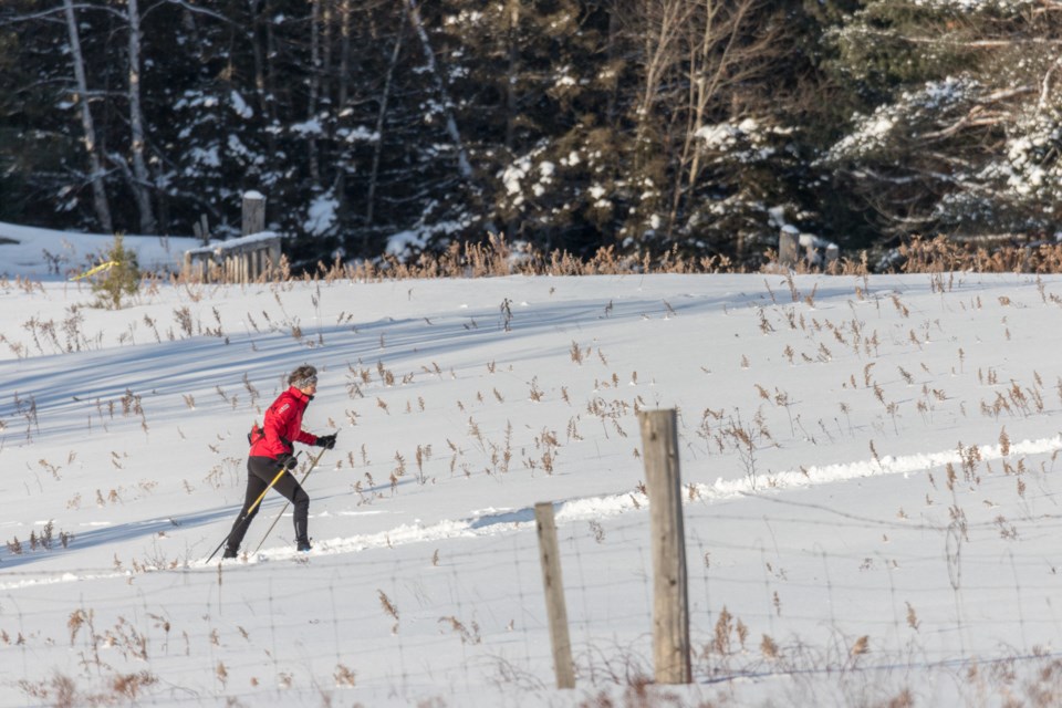 Cross Country Skiing at Hiawatha Highlands Jan. 22, 2021. 