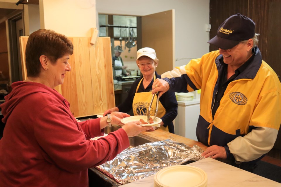 Volunteers with the Kiwanis Club of Lakeshore served up a tasty pancake breakfast for hundreds of hungry locals at the Moose Lodge on Feb. 19, 2023.