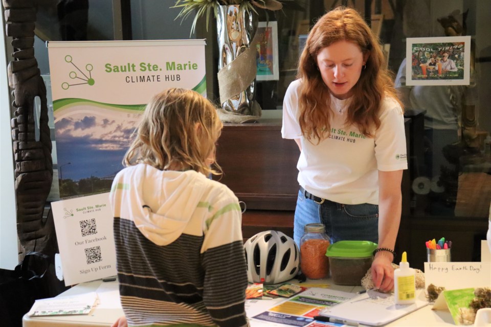 To celebrate Earth Day, the Sault Climate Hub and Korah Collegiate's 'Colts Go Green' teamed up at the Art Gallery of Algoma to provide kids with environmentally friendly crafts and activities. 