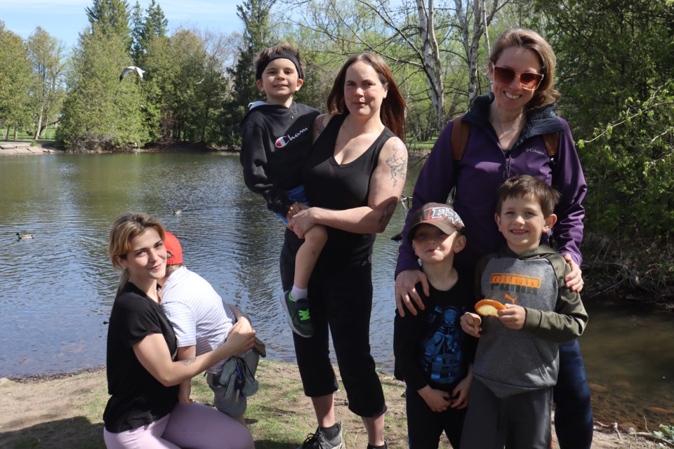 Bellevue Park was among the popular spots on Mother's Day as Sault families enjoyed a sunny and warm day outdoors.