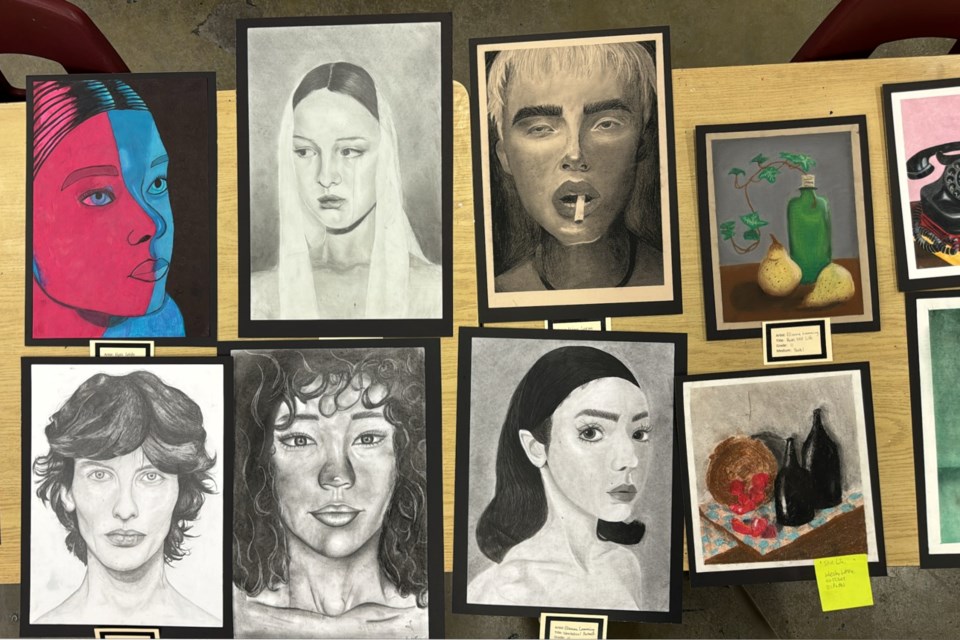 These art pieces from Grade 9-11 students will be among hundreds featured at Korah's third annual showcase on Wednesday.