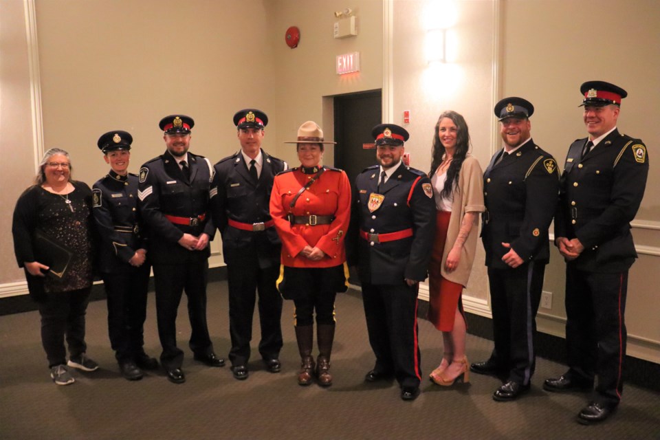 Eight peace officers and one civilian were recognized at the 2023 Peace Officers of the Year Awards, hosted by Crime Stoppers of Sault Ste. Marie and Algoma, at the Grand Gardens on May 17, 2023. 