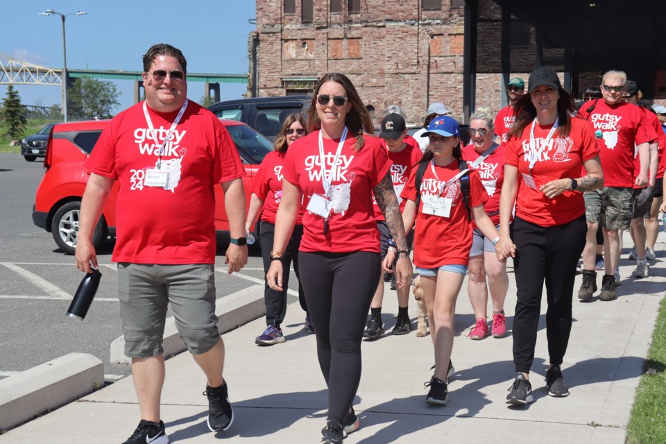 Locals impacted by bowel disease came together in the Canal District for the second annual Gutsy Walk in support of Crohn's and Colitis Canada on Sunday.